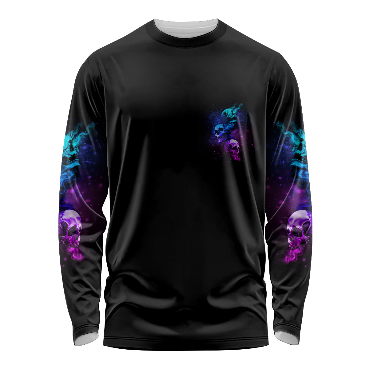 Karma Fairy Three Skulls Long Sleeve Shirt - Wonder Print Shop