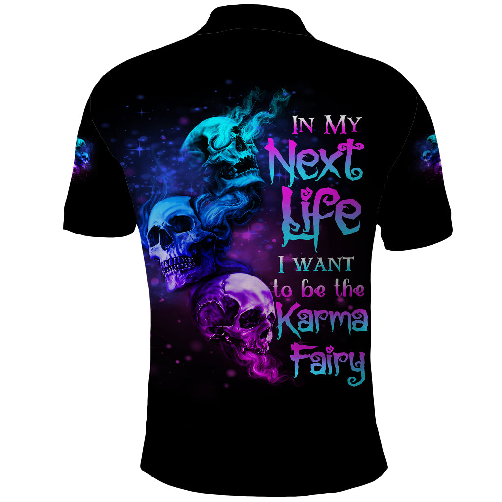 Karma Fairy Three Skulls Polo Shirt - Wonder Print Shop