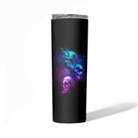 Karma Fairy Three Skulls Skinny Tumbler - Wonder Print Shop