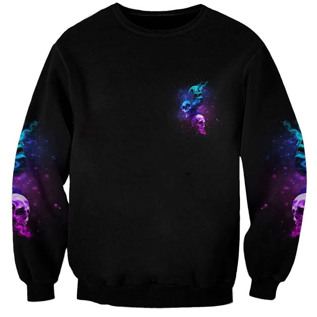 Karma Fairy Three Skulls Sweatshirt - Wonder Print Shop