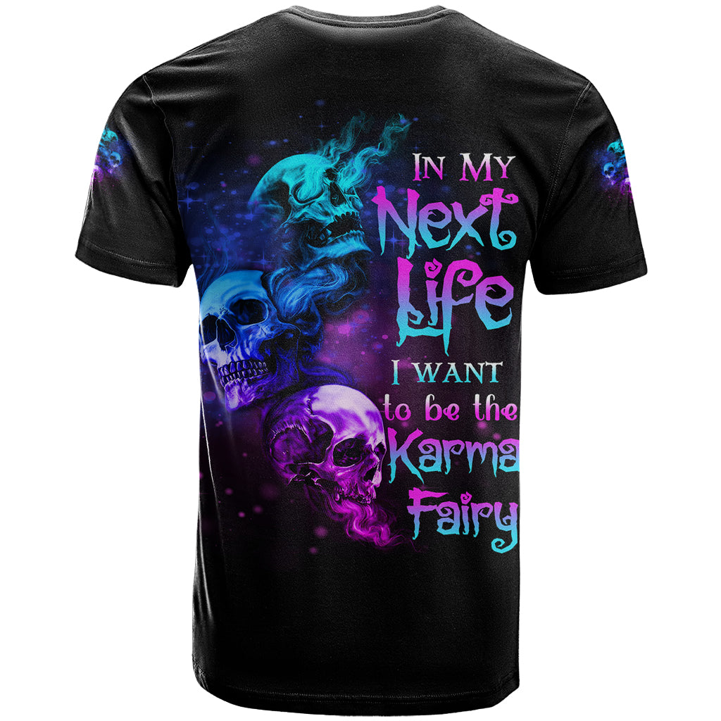 Karma Fairy Three Skulls T Shirt - Wonder Print Shop