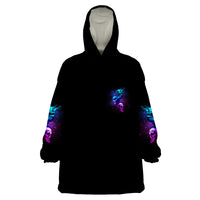 Karma Fairy Three Skulls Wearable Blanket Hoodie - Wonder Print Shop