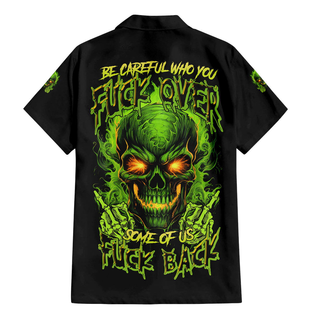 I Can't Go To Hell Reaper Skull Family Matching Mermaid Dress and Hawaiian Shirt - Wonder Print Shop