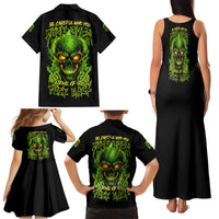 I Can't Go To Hell Reaper Skull Family Matching Tank Maxi Dress and Hawaiian Shirt - Wonder Print Shop