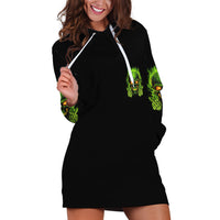 I Can't Go To Hell Reaper Skull Hoodie Dress - Wonder Print Shop