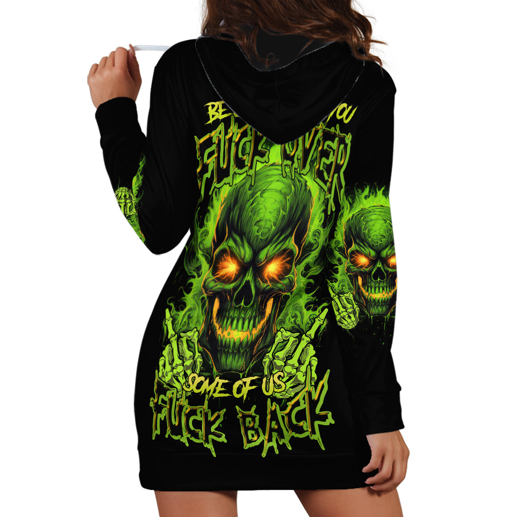 I Can't Go To Hell Reaper Skull Hoodie Dress - Wonder Print Shop