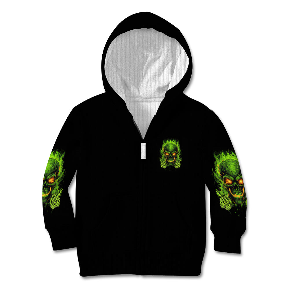 I Can't Go To Hell Reaper Skull Kid Hoodie - Wonder Print Shop
