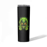 I Can't Go To Hell Reaper Skull Skinny Tumbler - Wonder Print Shop