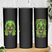 I Can't Go To Hell Reaper Skull Skinny Tumbler - Wonder Print Shop