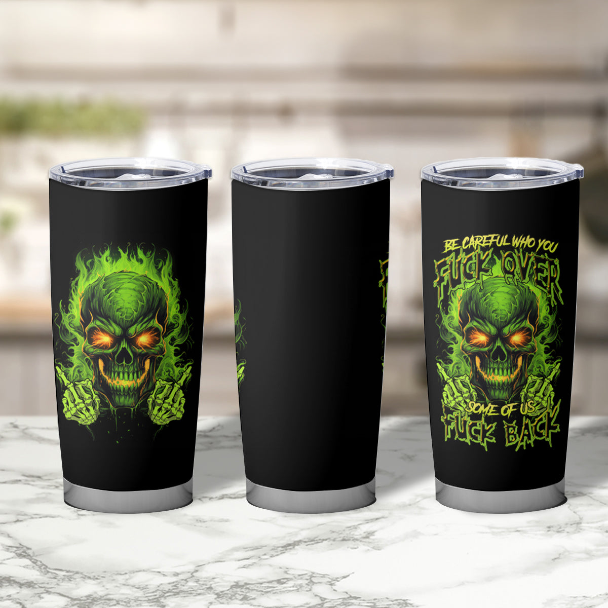 I Can't Go To Hell Reaper Skull Tumbler Cup - Wonder Print Shop