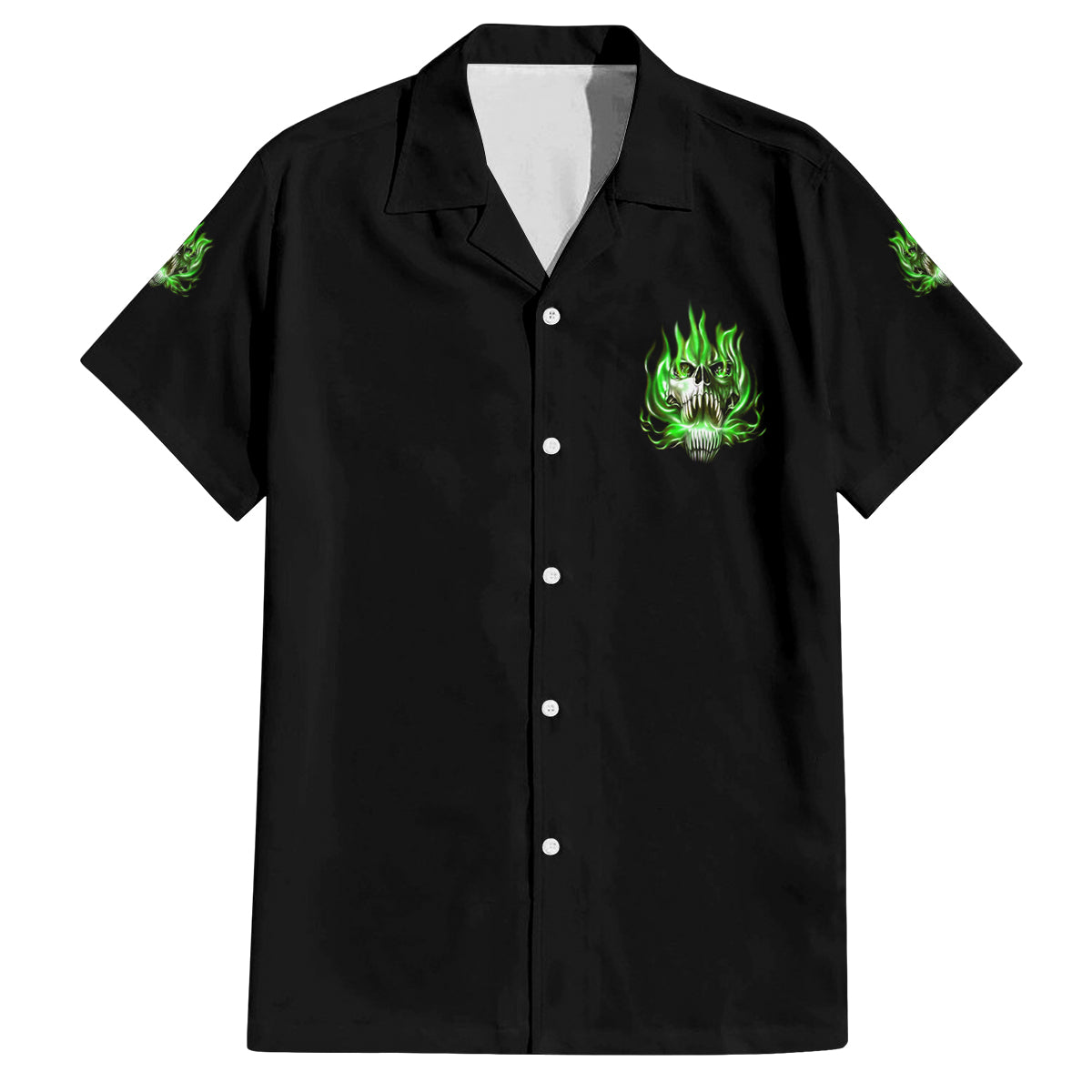 9 Of 10 Voices In My Head Fire Skull Family Matching Off Shoulder Short Dress and Hawaiian Shirt - Wonder Print Shop