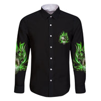 9 Of 10 Voices In My Head Fire Skull Family Matching Puletasi Dress and Hawaiian Shirt - Wonder Print Shop