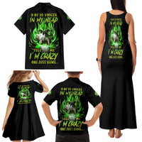 9 Of 10 Voices In My Head Fire Skull Family Matching Tank Maxi Dress and Hawaiian Shirt - Wonder Print Shop