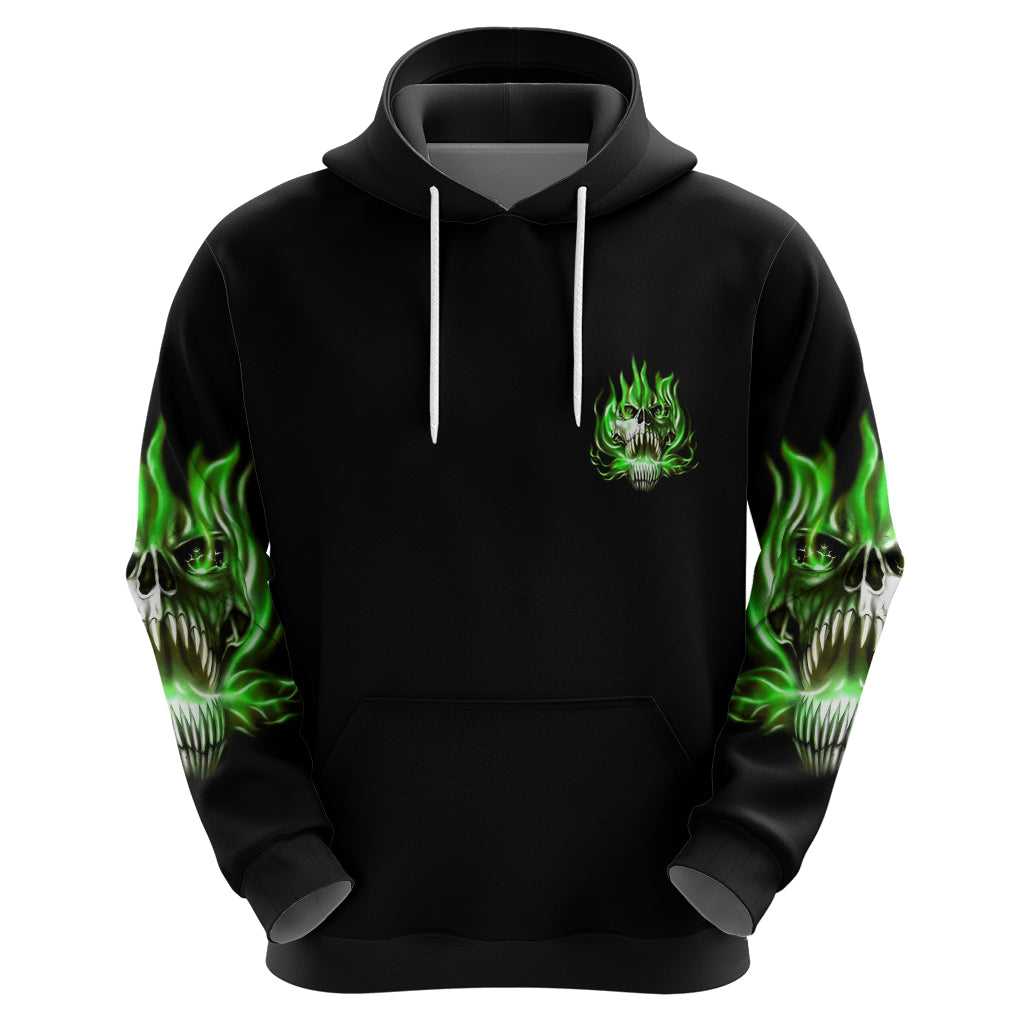 9 Of 10 Voices In My Head Fire Skull Hoodie - Wonder Print Shop