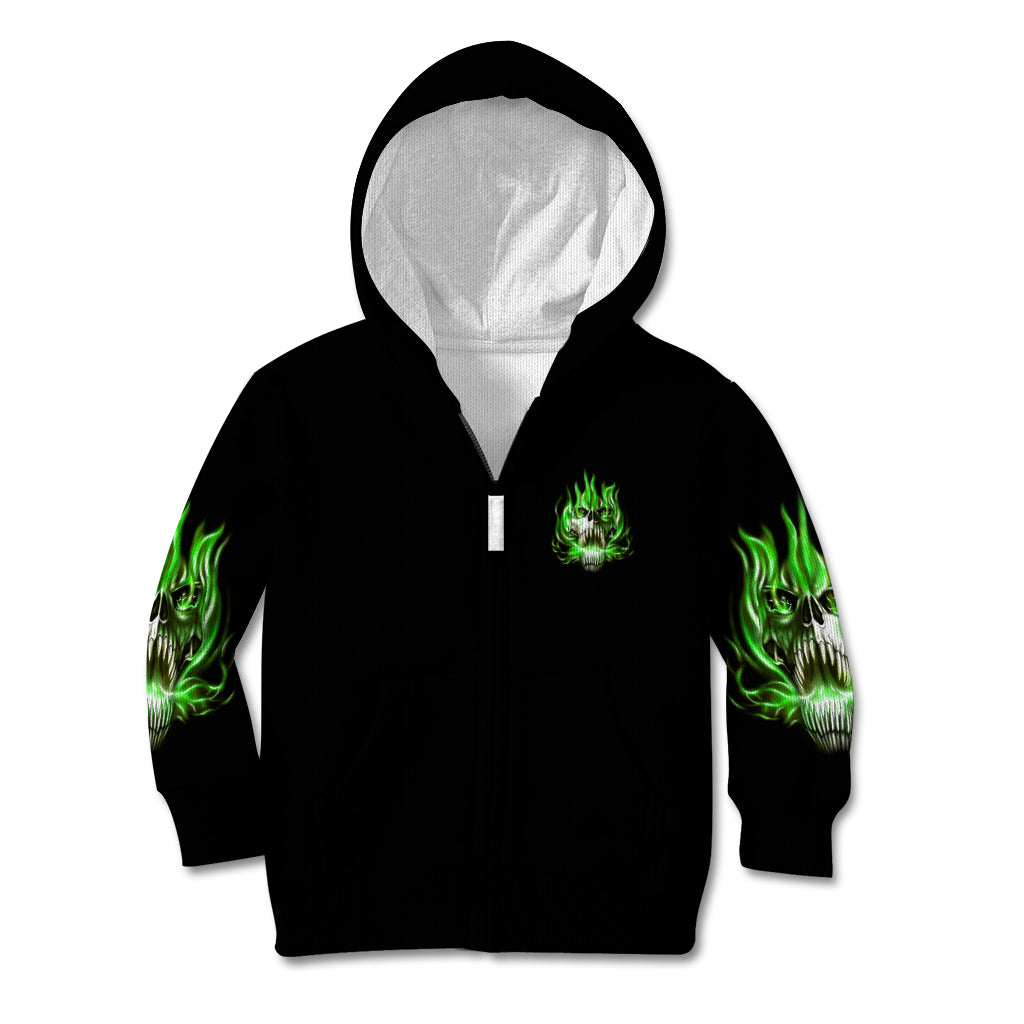 9 Of 10 Voices In My Head Fire Skull Kid Hoodie - Wonder Print Shop