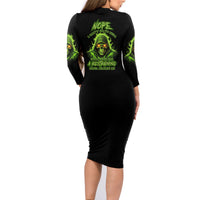 Nope I Can't Go To Hell Family Matching Long Sleeve Bodycon Dress and Hawaiian Shirt - Wonder Print Shop