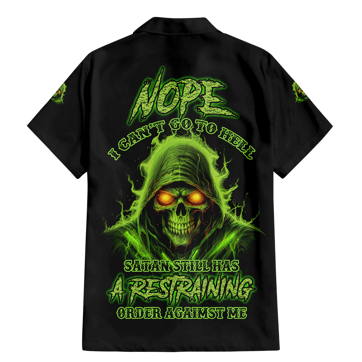 Nope I Can't Go To Hell Family Matching Mermaid Dress and Hawaiian Shirt - Wonder Print Shop