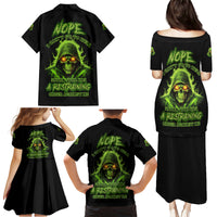 Nope I Can't Go To Hell Family Matching Puletasi Dress and Hawaiian Shirt - Wonder Print Shop