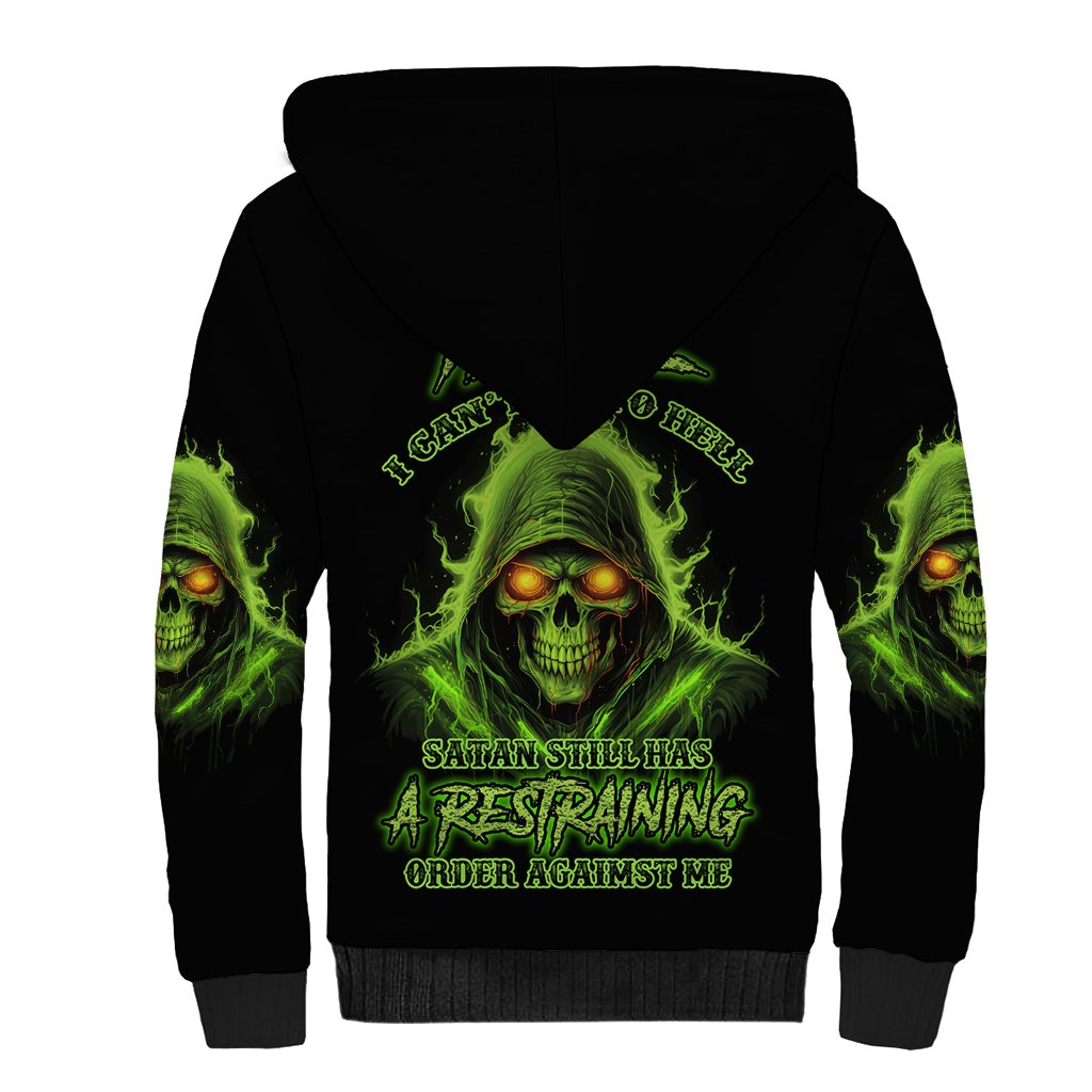 Nope I Can't Go To Hell Sherpa Hoodie - Wonder Print Shop