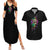 I Am The Storm Tie Dye Rose Skull Couples Matching Summer Maxi Dress and Hawaiian Shirt - Wonder Print Shop