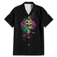 I Am The Storm Tie Dye Rose Skull Family Matching Mermaid Dress and Hawaiian Shirt - Wonder Print Shop