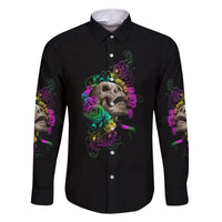 I Am The Storm Tie Dye Rose Skull Family Matching Mermaid Dress and Hawaiian Shirt - Wonder Print Shop