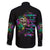 I Am The Storm Tie Dye Rose Skull Family Matching Off Shoulder Long Sleeve Dress and Hawaiian Shirt - Wonder Print Shop