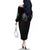 I Am The Storm Tie Dye Rose Skull Family Matching Off Shoulder Long Sleeve Dress and Hawaiian Shirt - Wonder Print Shop