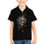 I Am The Storm Tie Dye Rose Skull Family Matching Off Shoulder Long Sleeve Dress and Hawaiian Shirt - Wonder Print Shop