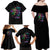 I Am The Storm Tie Dye Rose Skull Family Matching Off Shoulder Maxi Dress and Hawaiian Shirt - Wonder Print Shop