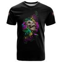 I Am The Storm Tie Dye Rose Skull T Shirt - Wonder Print Shop