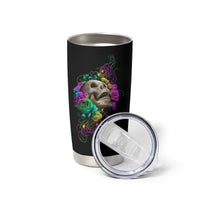 I Am The Storm Tie Dye Rose Skull Tumbler Cup - Wonder Print Shop
