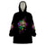 I Am The Storm Tie Dye Rose Skull Wearable Blanket Hoodie - Wonder Print Shop