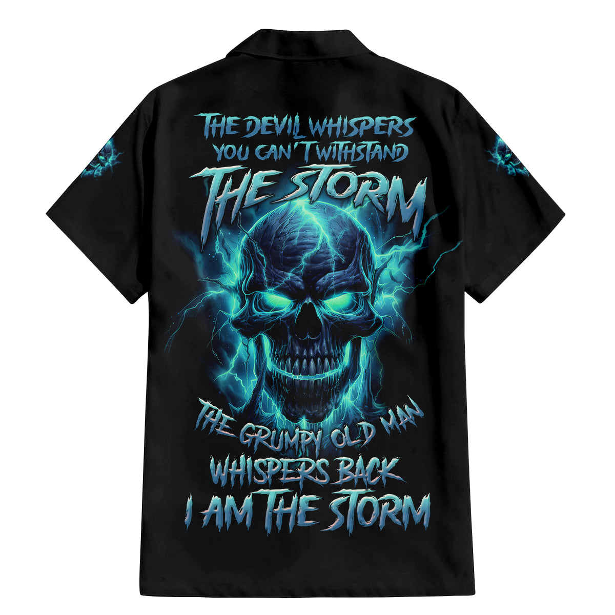 I Am The Storm Grumpy Old Man Family Matching Mermaid Dress and Hawaiian Shirt - Wonder Print Shop