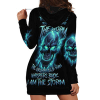 I Am The Storm Grumpy Old Man Hoodie Dress - Wonder Print Shop