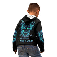 I Am The Storm Grumpy Old Man Kid Hoodie - Wonder Print Shop