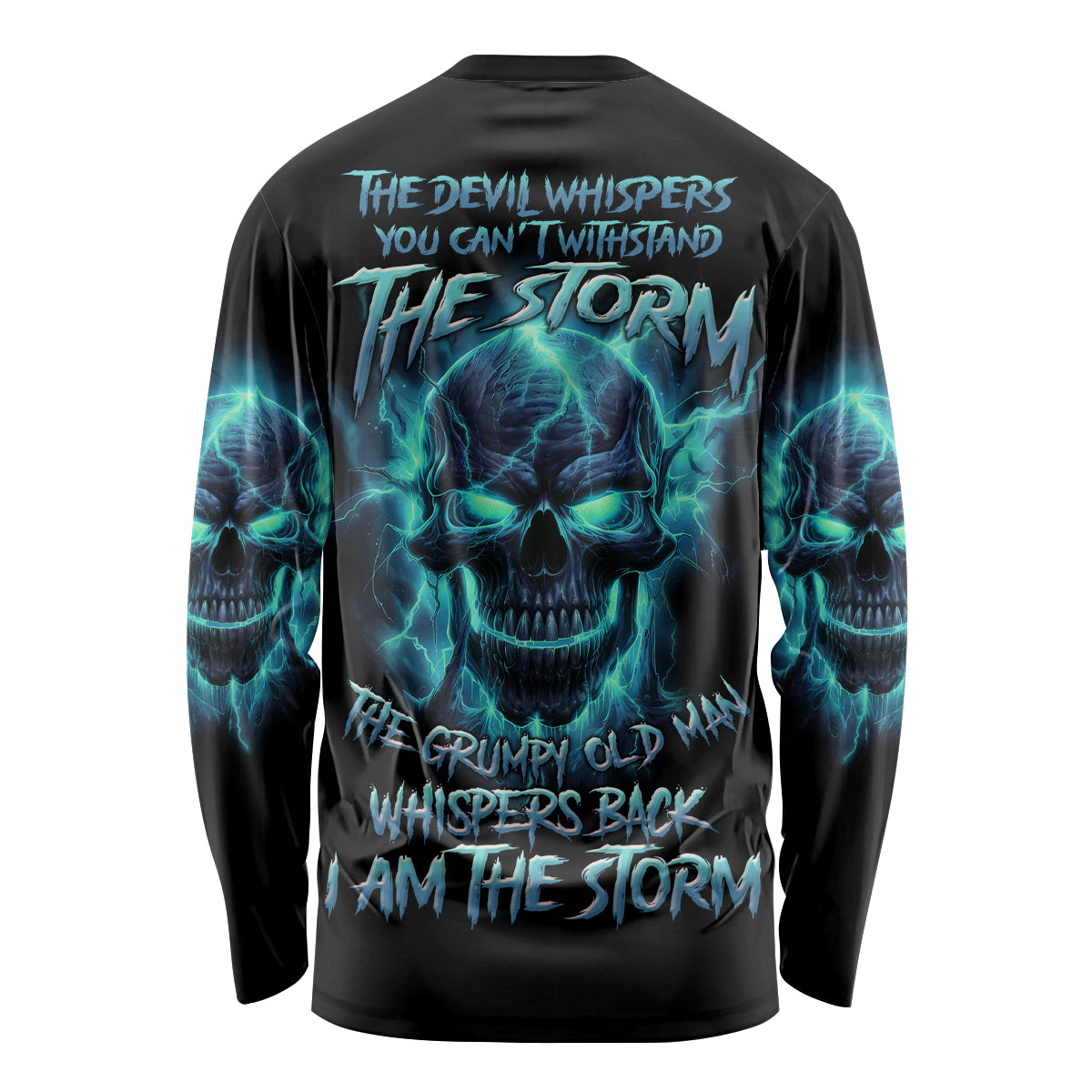 I Am The Storm Grumpy Old Man Long Sleeve Shirt - Wonder Print Shop