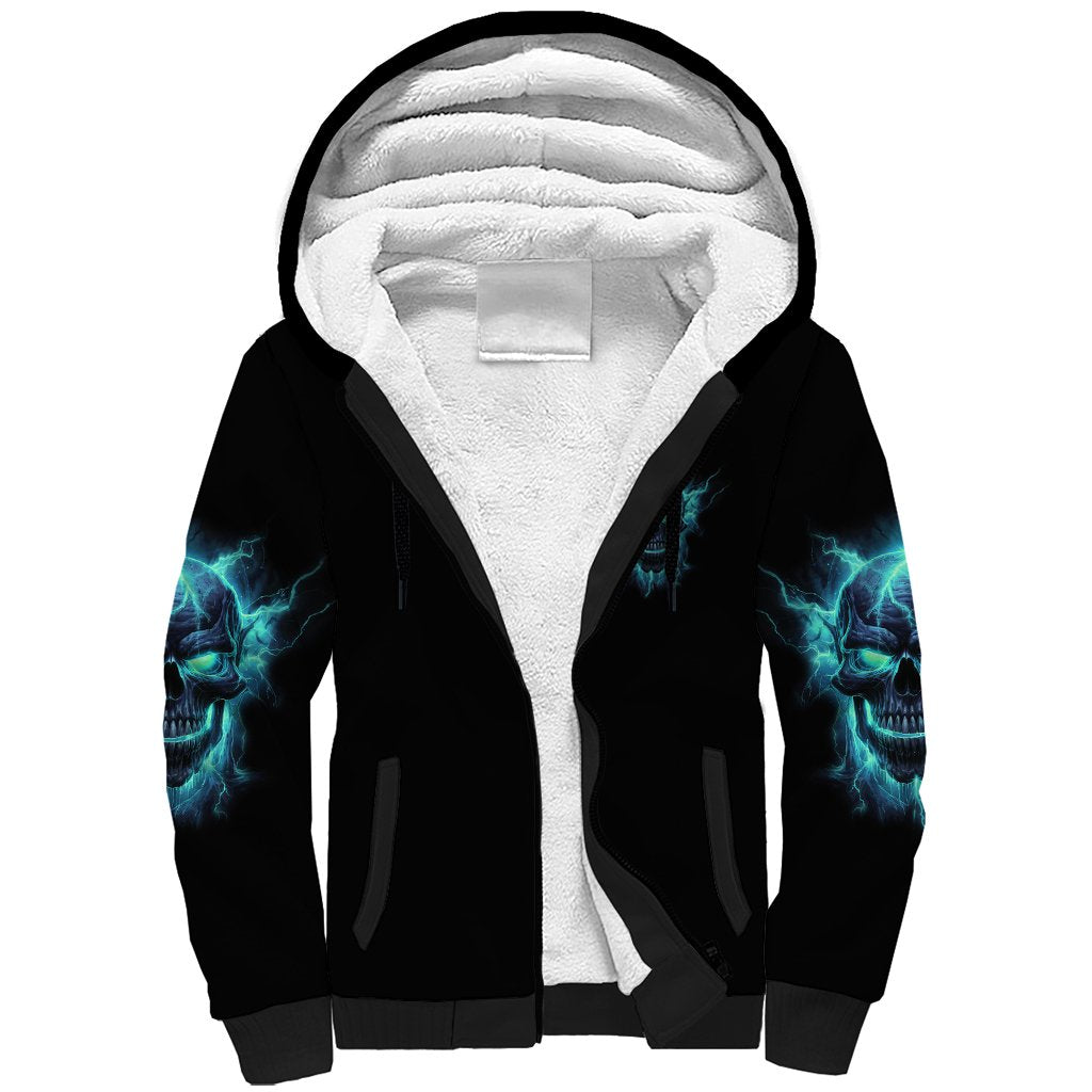 I Am The Storm Grumpy Old Man Sherpa Hoodie - Wonder Print Shop