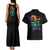 Karma Fairy Rose Smoke Skull Couples Matching Tank Maxi Dress and Hawaiian Shirt - Wonder Print Shop