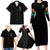 Karma Fairy Rose Smoke Skull Family Matching Long Sleeve Bodycon Dress and Hawaiian Shirt - Wonder Print Shop