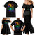 Karma Fairy Rose Smoke Skull Family Matching Mermaid Dress and Hawaiian Shirt - Wonder Print Shop