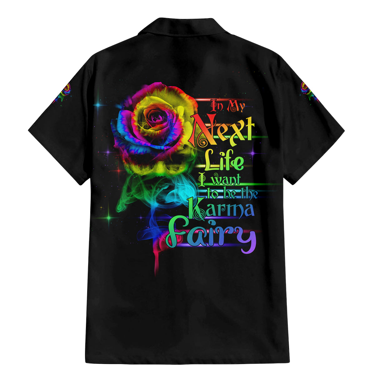 Karma Fairy Rose Smoke Skull Family Matching Mermaid Dress and Hawaiian Shirt - Wonder Print Shop