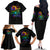 Karma Fairy Rose Smoke Skull Family Matching Off Shoulder Long Sleeve Dress and Hawaiian Shirt - Wonder Print Shop