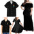 Karma Fairy Rose Smoke Skull Family Matching Off Shoulder Maxi Dress and Hawaiian Shirt - Wonder Print Shop