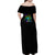 Karma Fairy Rose Smoke Skull Family Matching Off Shoulder Maxi Dress and Hawaiian Shirt - Wonder Print Shop