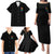 Karma Fairy Rose Smoke Skull Family Matching Puletasi Dress and Hawaiian Shirt - Wonder Print Shop