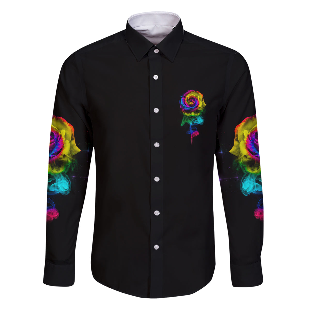 Karma Fairy Rose Smoke Skull Family Matching Puletasi Dress and Hawaiian Shirt - Wonder Print Shop