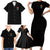 Karma Fairy Rose Smoke Skull Family Matching Short Sleeve Bodycon Dress and Hawaiian Shirt - Wonder Print Shop