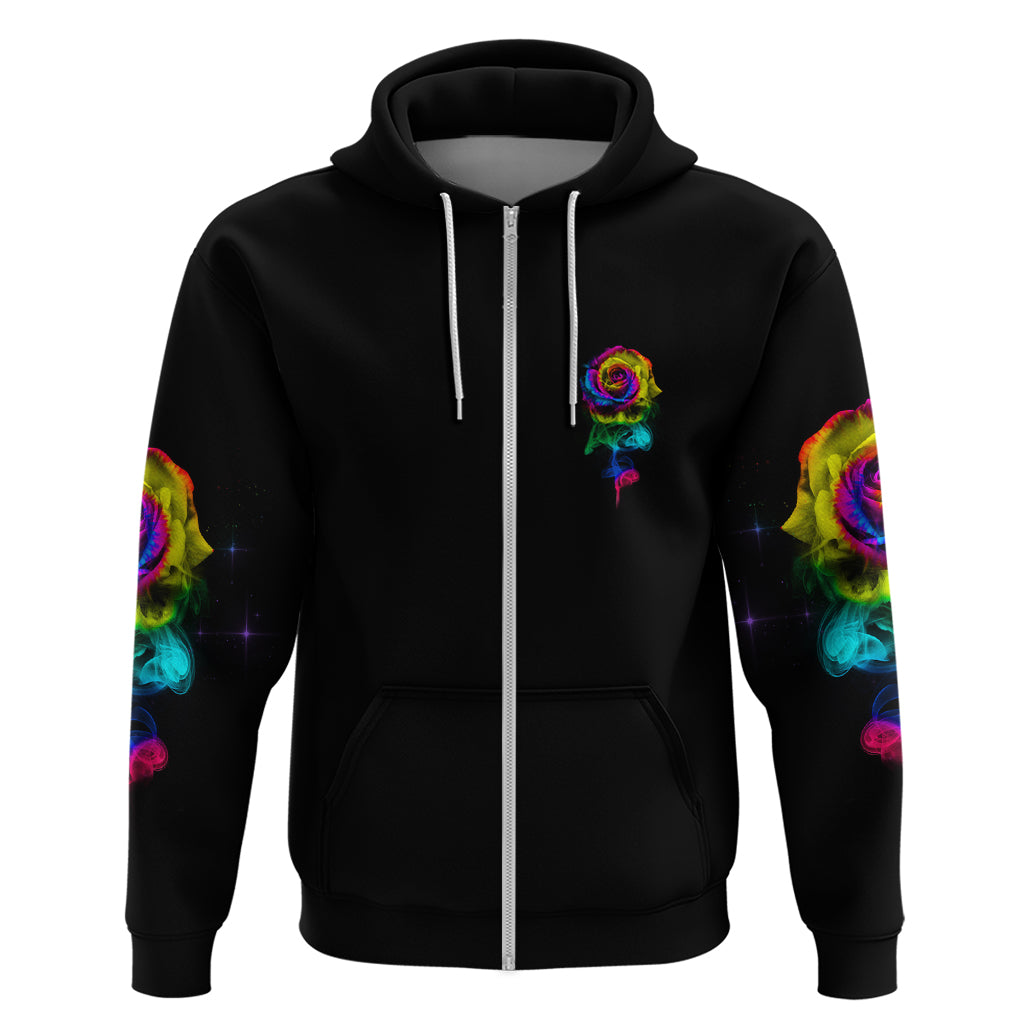 Karma Fairy Rose Smoke Skull Hoodie - Wonder Print Shop