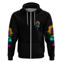 Karma Fairy Rose Smoke Skull Hoodie - Wonder Print Shop